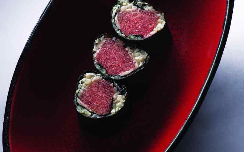 Tuna Sushi with cauliflower rice